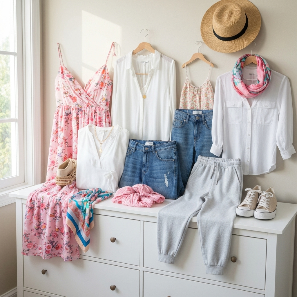 Spring Capsule Wardrobe for Busy Moms